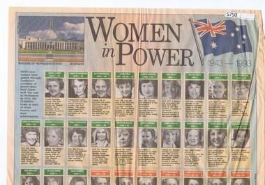 Newspaper Clipping, Women in power, 28/11/1999
