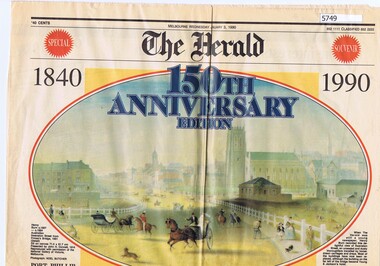 Newspaper, The Herald  3 January 1990 150th anniversary edition, 03/01/1990