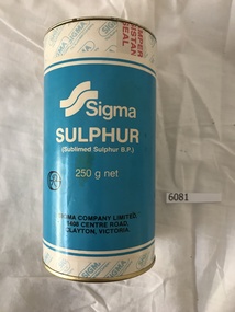 Container, Sigma Company Limited, Sigma sulphur, 1992c