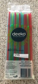 Drinking Straws, Deeko, Deeko Flexible Coloured Straws, 2018_
