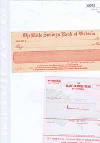 Form, State Savings Bank of Victoria, State Savings Bank of Australia: Withdrawal forms, 1957_10
