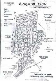Plan, Coghill and Son, Glengarriff Estate Montmorency, 1938c