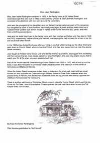 Article, Faye Fort, Miss Jean Partington, 2013