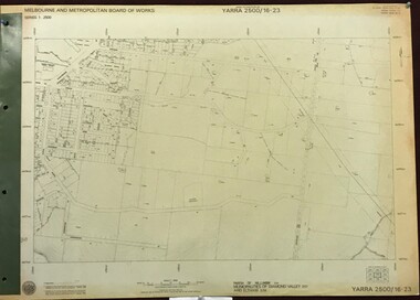 Map, Melbourne and Metropolitan Board of Works. Survey Division, MMBW, Yarra 2500 / 16.23. Diamond Creek, 1978_02
