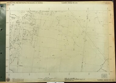 Map, Melbourne and Metropolitan Board of Works. Survey Division, MMBW, Yarra 2500 / 16.23. Diamond Creek, 1978_02