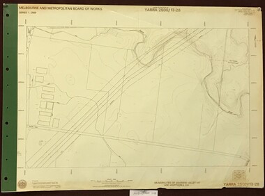 Map, Melbourne and Metropolitan Board of Works. Survey Division, MMBW, Yarra 2500 / 13.28. Mernda, Wilton Vale, 1977_08
