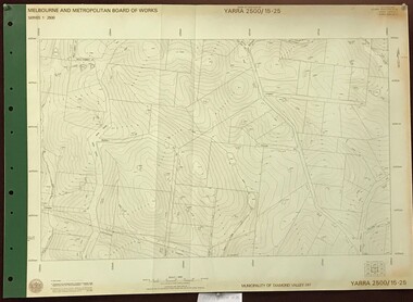 Map, MMBW, Yarra 2500 / 15.25. Yarrambat, Black Gully Road, 1978_07