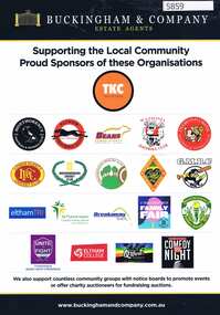 Advertising Leaflet, Buckingham & Company: Supporting the Local community, 28/07/2014