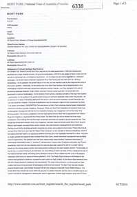 Article - Website, National Trust of Australia (Victoria), Mont Park: Statement written by National Trust of Australia (Victoria), 17/09/2010