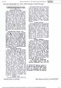 Newspaper Clipping, Hurstbridge Advertiser, Greensborough [1933], 13/04/1933
