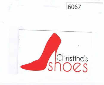 Business card, Christine's shoes, 2018_