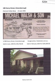 Newspaper Clipping and Photograph, Diamond Valley News, 188 Henry Street Greensborough, 21/06/1993