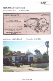 Newspaper Clipping and Photograph, Diamond Valley News, 166 Nell Street Greensborough, 20/10/1987