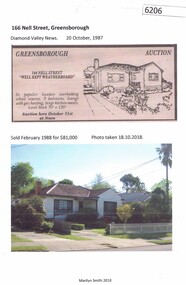 Newspaper Clipping and Photograph, Diamond Valley News, 166 Nell Street Greensborough, 20/10/1987