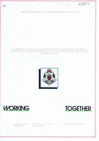 Folder, Ian Bennetts, Is there a pattern to the distribution of burglaries and thefts reported to the Greensborough police station, and what factors may influence this? by Ian Bennetts, 1990_