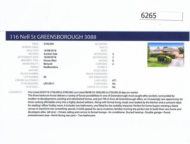 Advertising Leaflet, Barry Plant Greensborough, 116 Nell Street Greensborough, 18/08/2018