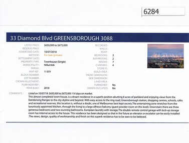 Advertising Leaflet, Barry Plant Greensborough, 33 Diamond Boulevard Greensborough, 10/07/2018