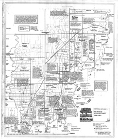 Map, Heidelberg: Historic River Landscape Assessment. Historical Maps. Map B 1838-1851, "The Distinctly aristocratic locality", 1985c
