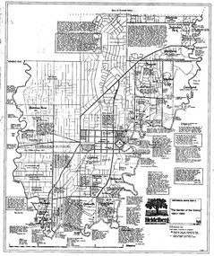 Map, Heidelberg. Historic River Landscape Assessment. Historical maps: Map C 1851-1863.  "The Garden of the colony", 1985c