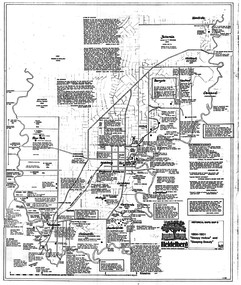 Map, Heidelberg: Historic River Landscape Assessment. Historical maps. Map D 1864 -1901 "Sleepy Hollow" and "Sleeping beauty", 1985c
