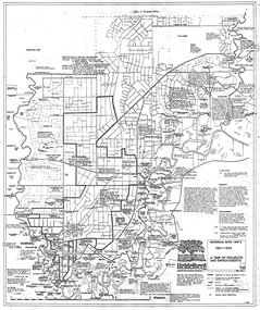 Map, Heidelberg: Historic River Landscape Assessment. Historical maps. Map E 1901-1934  "A Time of projects and improvements", 1985c
