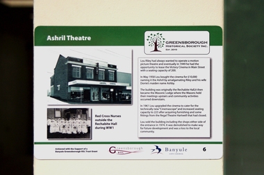Photograph - Digital Image, Main Street Plaques: Ashril Theatre, 18/06/2018