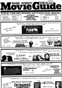 Program, Were Street Theatre Movie Guide 1987, 1987