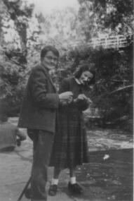 Photograph - Digital image, Nance Reardon, Fishing in the Plenty River pool 1950s, 1950s