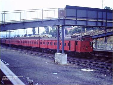 Photograph - Digital Image, Paul de Sauty, Greensborough Railway Station 1975, 14/12/1975