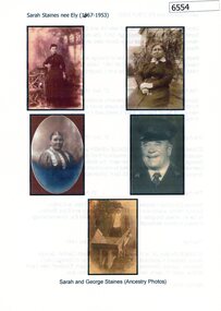 Article, Sarah Staines nee Ely (1867-1953), 2019