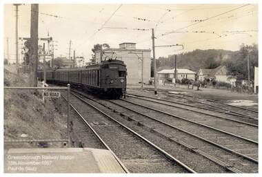 Photograph - Digital Image, Paul de Sauty, Greensborough Railway Station 1967, 18/11/1967
