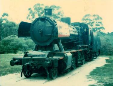 Photograph - Digital Image, Steam train in Poulter Reserve, Greensborough, 1980s