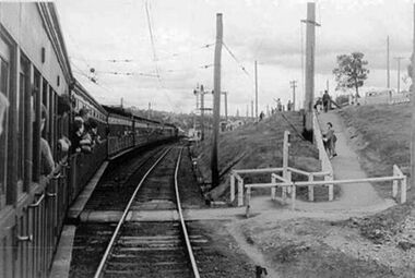 Photograph - Digital Image, Train at Greensborough Railway Station 1960s, 1960s