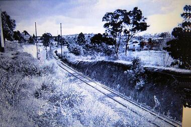 Photograph - Digital Image, Greensborough Railway Line, 1970_