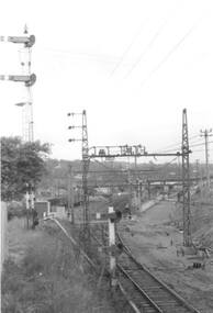 Photograph - Digital Image, Gantries and electricals, Greensborough Station 1970, 1970_