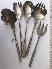 Cutlery, Serving spoons and forks, 1950c