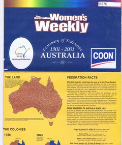 Poster, Centenary of Federation 1901-2001 Australia, 2001_