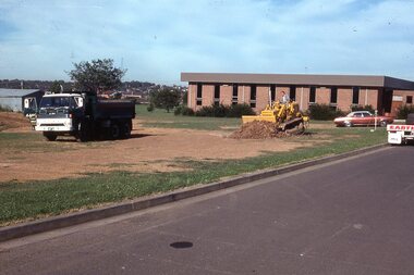 Photograph - Digital Image, Watsonia High School Pool Construction 1976. Groundwork begins, 12/12/1976