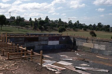 Photograph - Digital Image, Watsonia High School Pool Construction 1976. Ground work - the deep end 1, 12/12/1976
