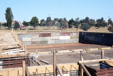 Photograph - Digital Image, Watsonia High School  Pool, Construction 1976. Reinforcing the walls and floor, 12/12/1976