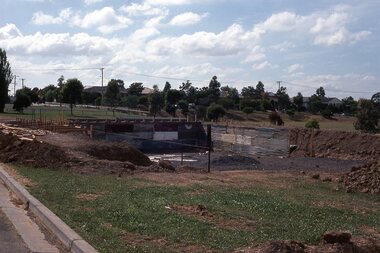 Photograph - Digital Image, Watsonia High School Pool Construction 1976. Ground work - the deep end 2, 12/12/1976