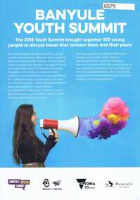 Pamphlet, Banyule Youth Summit: Summit highlights, 2018_