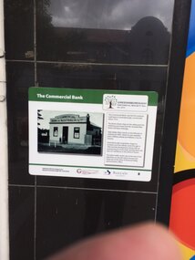Photograph - Digital Image, Chris Foster, The Commercial Bank Greensborough (Main Street Plaques Project), 17/05/2018