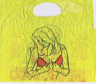 Shopping Bag - Digital Image, The Bra Shop, 1980s, 1980s