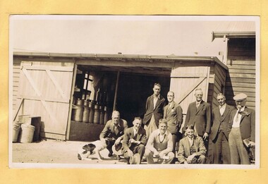 Photograph - Digital Image, Mystery mine photographs: Dairy and workers, 1935c