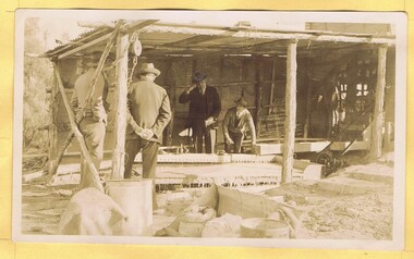 Photograph - Digital Image, Mystery mine photographs: Washing table for ore concentrate, 1935c
