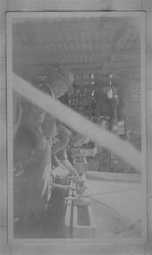 Photograph - Digital Image, Mystery mine photographs: Checking sediment in washing table, 1935c