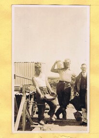 Photograph - Digital Image, Mystery mine photographs: Workers posing for the camera, 1935c