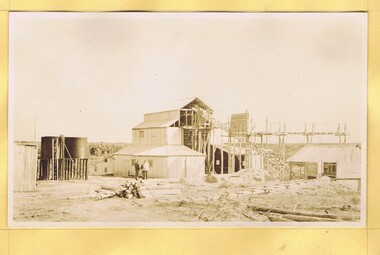 Photograph - Digital Image, Mystery mine photographs: Crusher plant with walls, 1935c