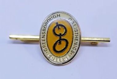 Badge - Digital Image, Greensborough Calisthenics College badge, 1970s